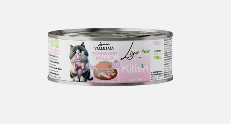 Ligo Nature vellutata alimento per Gattini - kitten tonno con pollo 85 gr