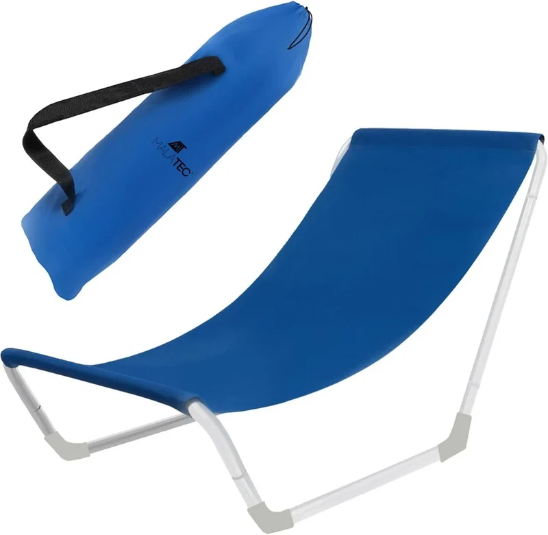 Set 2 Sedie da spiaggia+ borse sdraio pieghevole portata fino a 110 kg