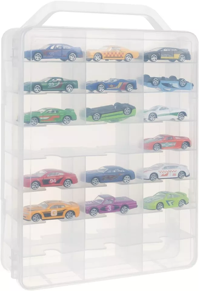 ESPOSITORE MODELLISMO valigetta per modellini auto, sorpresine ecc