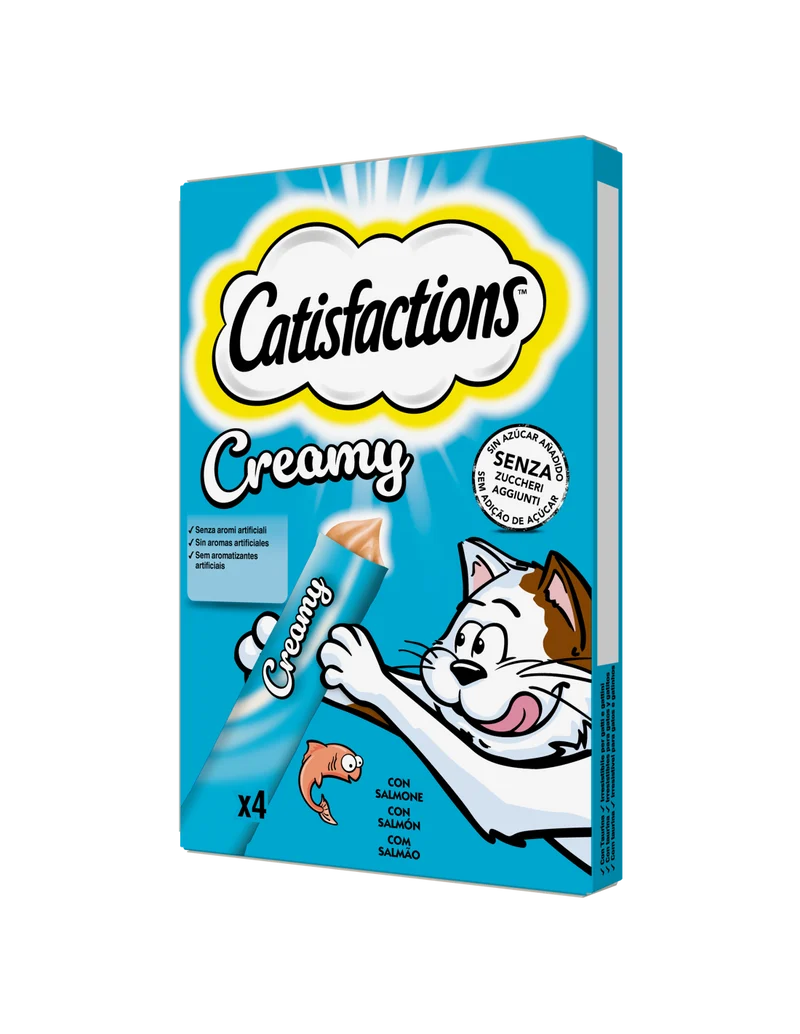 Catisfactions Creamy snack cremoso per gatti 4x10gr