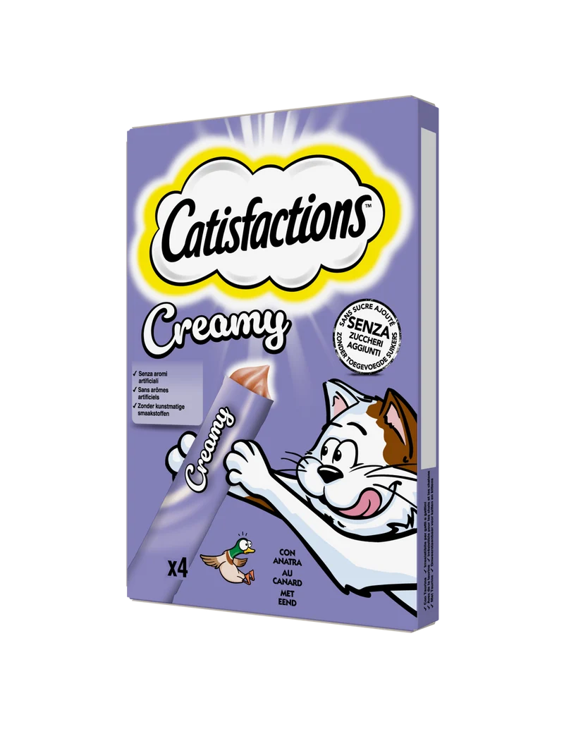 Catisfactions Creamy snack cremoso per gatti 4x10gr