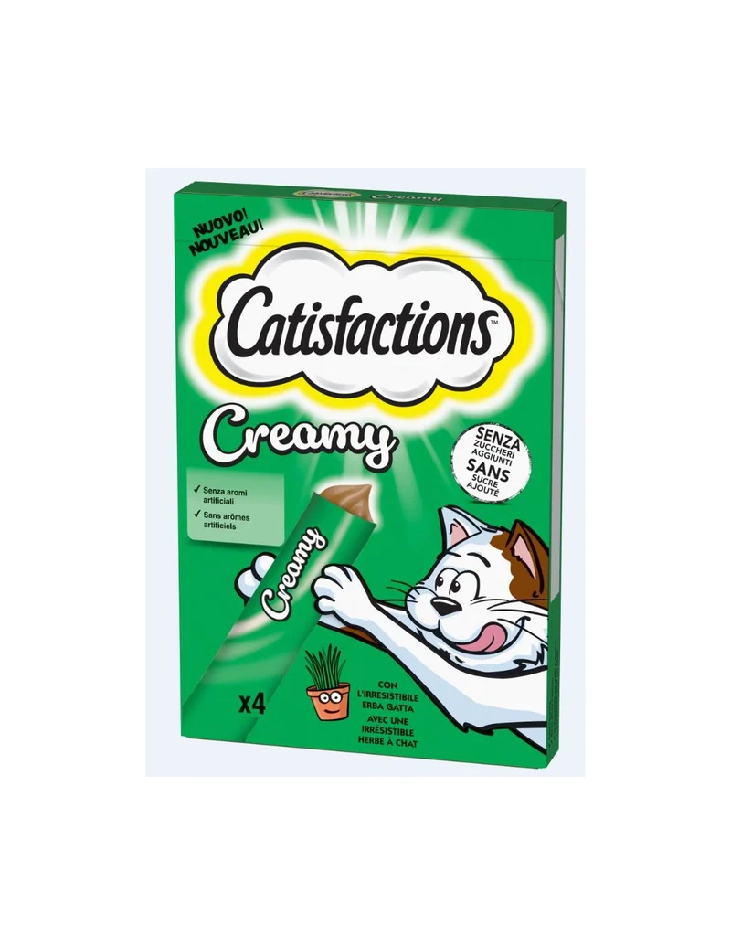 Catisfactions Creamy snack cremoso per gatti 4x10gr