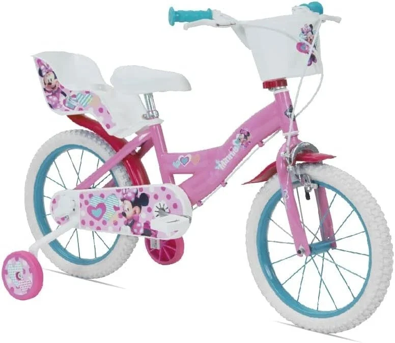 Bicicletta Minnie 16 Pollici Bici disney per Bambina disney con ruote 4 5 6 anni