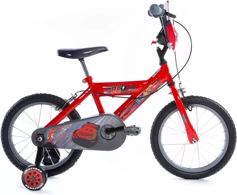 Bicicletta Cars 16 Pollici Bici Bambino saetta mc queen con ruote 4 5 6 anni