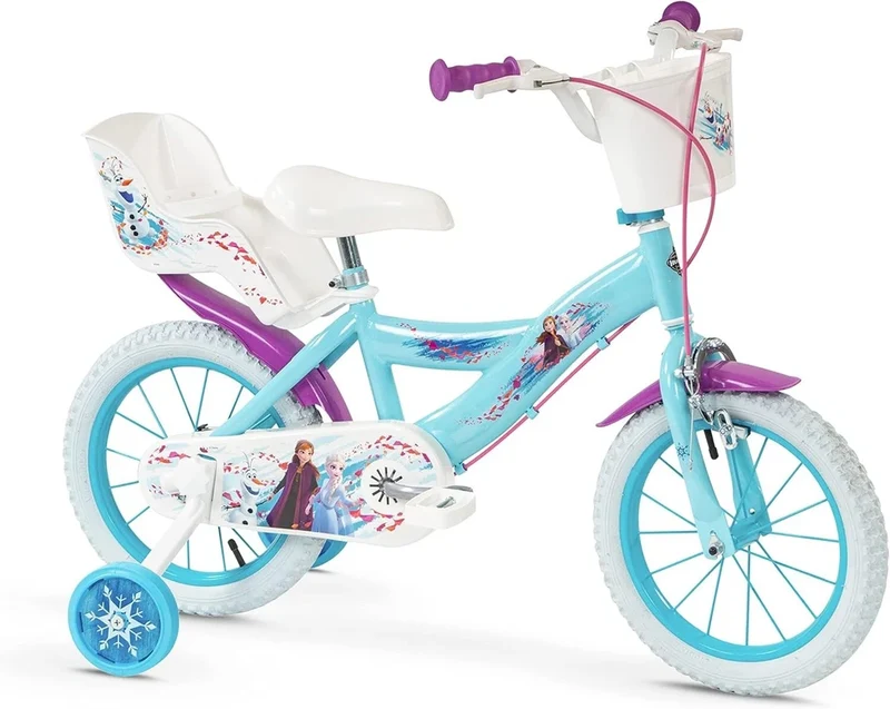 Bicicletta 16 Pollici Bici Frozen per Bambina Bici Elsa Anna 4 5 6 anni
