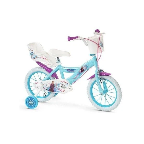 Bicicletta 16 Pollici Bici Frozen per Bambina Bici Elsa Anna 4 5 6 anni
