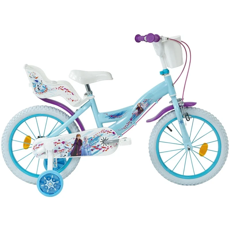 Bicicletta 16 Pollici Bici Frozen per Bambina Bici Elsa Anna 4 5 6 anni