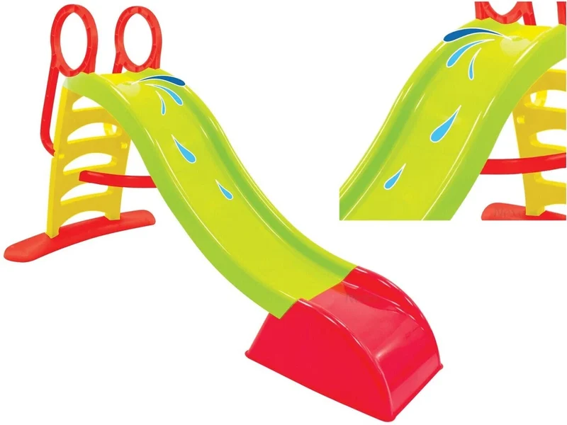 Scivolo 5 gradini x Bambini in Plastica da Giardino Esterno Gioco cm 180x78x110