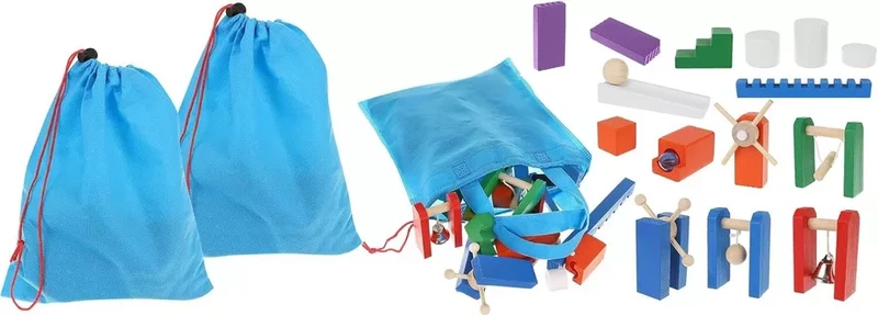 set blocchi in legno costruzioni in legno domino dinamico per bambini 1080 pezzi