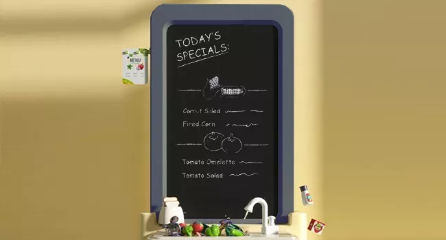 Cucina Angolo Cottura con Funzione Luce e Suono 63 pz. Verde