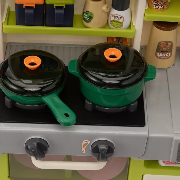 Cucina Angolo Cottura con Funzione Luce e Suono 63 pz. Verde