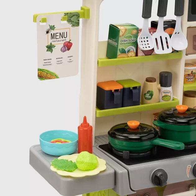 Cucina Angolo Cottura con Funzione Luce e Suono 63 pz. Verde