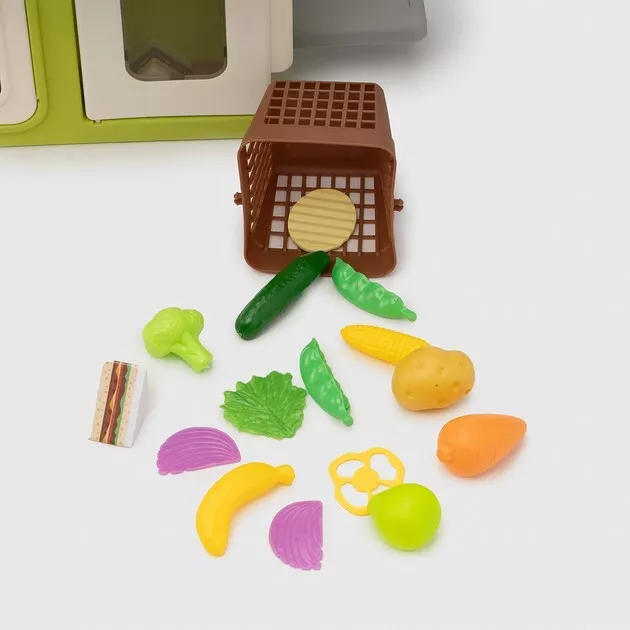 Cucina Angolo Cottura con Funzione Luce e Suono 63 pz. Verde
