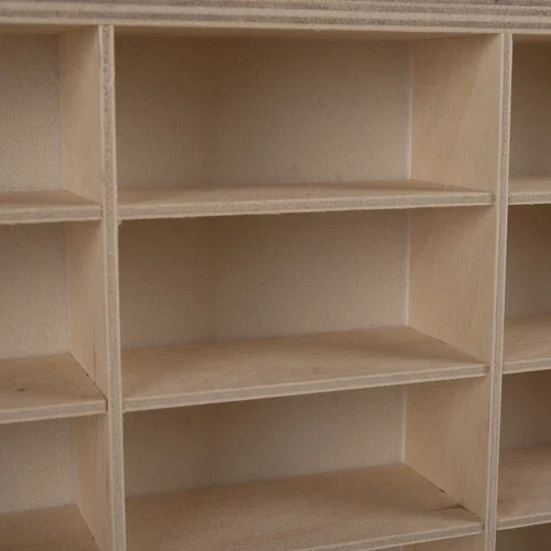 Ripiano in legno per molle, 54 scomparti