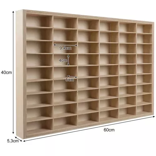 Ripiano in legno per molle, 54 scomparti