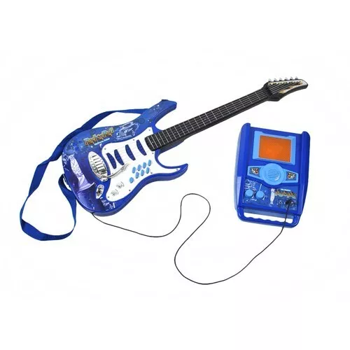 Chitarra elettrica per bambini basso con microfono amplificatore e asta Set Comp