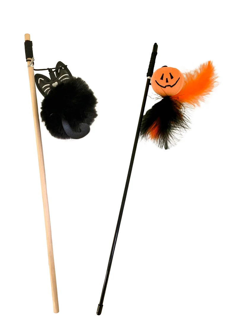 BACCHETTA GATTO FRIGHT P UMPKIN 40 CM
