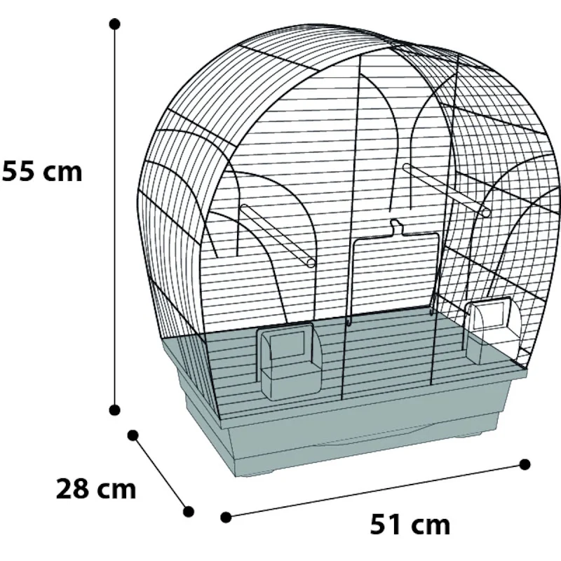 Birdcage Saga Nero/Rame