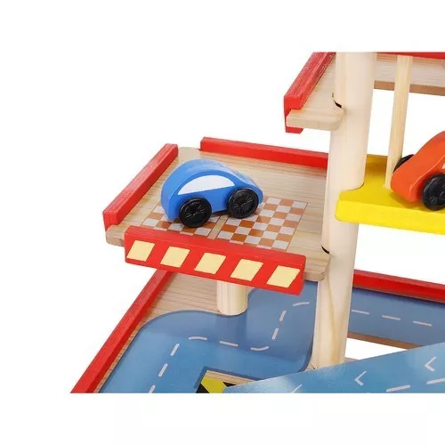 Parcheggio giocattolo in legno - garage per bambini in legno