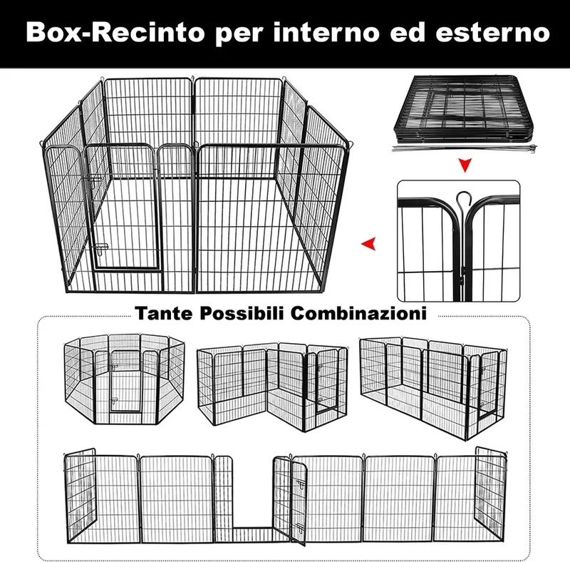 Box Recinto per animali - interno esterno TANTE COMBINAZIONI POSSIBILI