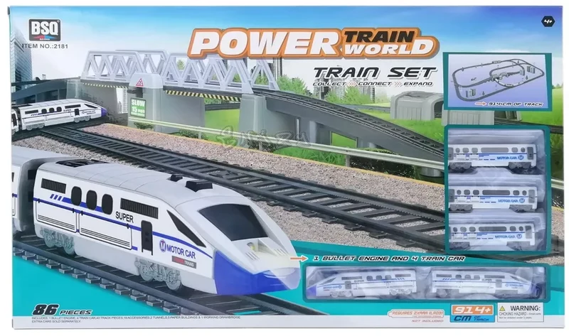 Pista elettrica a batteria pista del treno merci con vagoni da strmy toys giocattoli