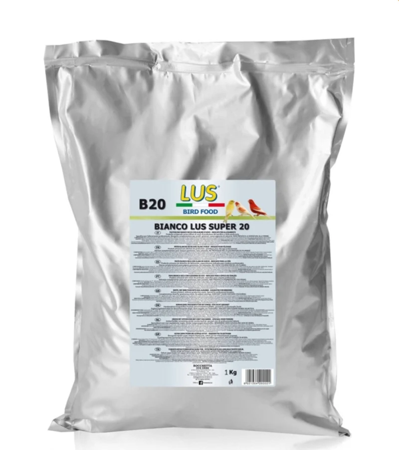 LUS B20 Pastoncino all'Uovo - Bianco Lus Super 20 - 20% Proteine ​​- 500 Grammi
