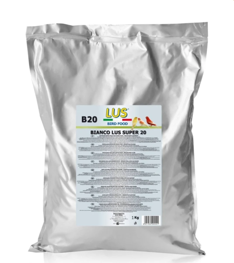 LUS B20 Pastoncino all'Uovo - Bianco Lus Super 20, 20% Proteine ​​- 1kg