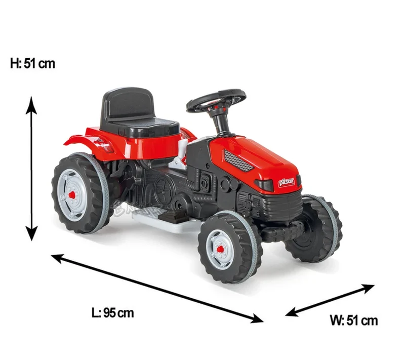 Trattore elettrico per bambini "Active" deluxe con accessori