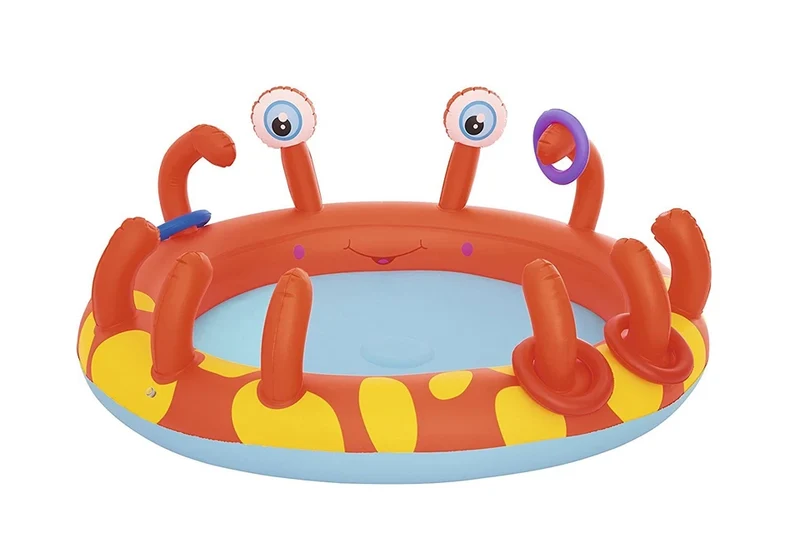 Parco giochi gonfiabile per i più piccoli con giochi d'acqua