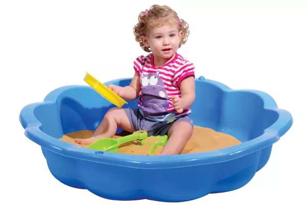 piscina da giardino per bambini sabbiera GRANDE con coperchio 75 litri