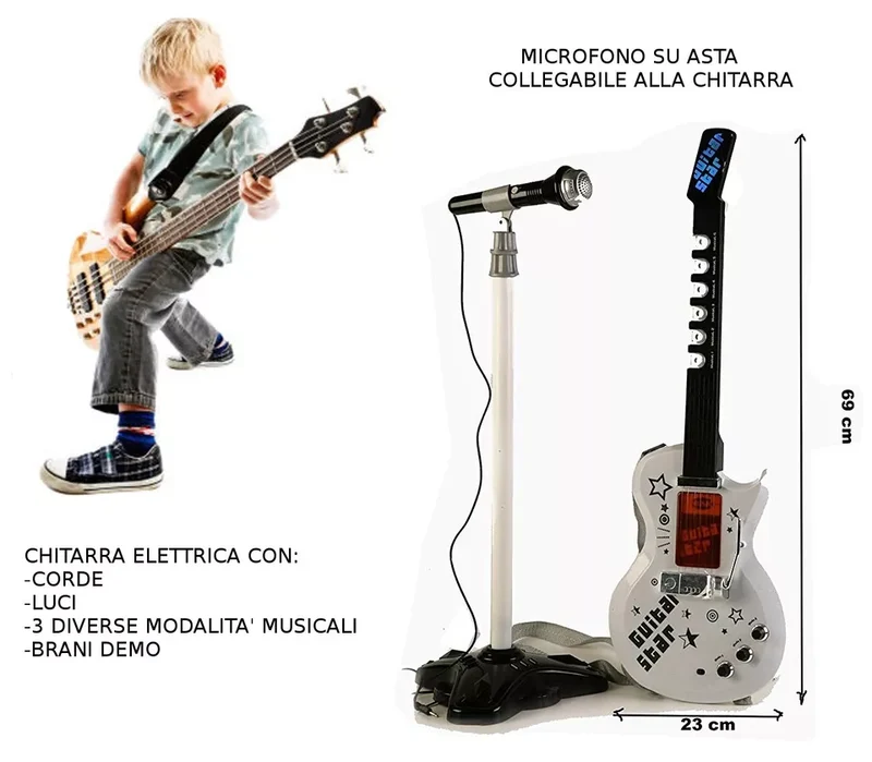 Lunghezza chitarra 72 centimetri