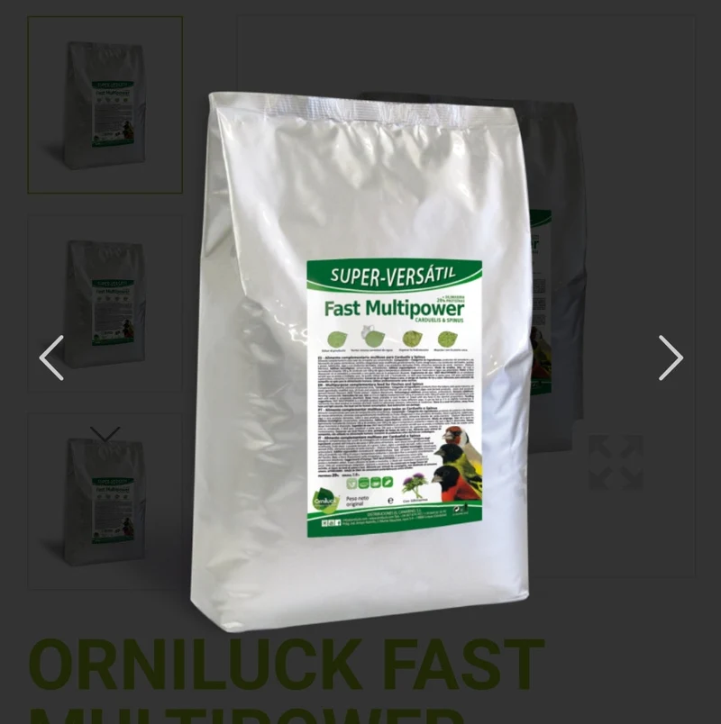 Fast Multipower Carduelis & Spinus 1 kg (confezionato singolarmente) - Green Eggfood
