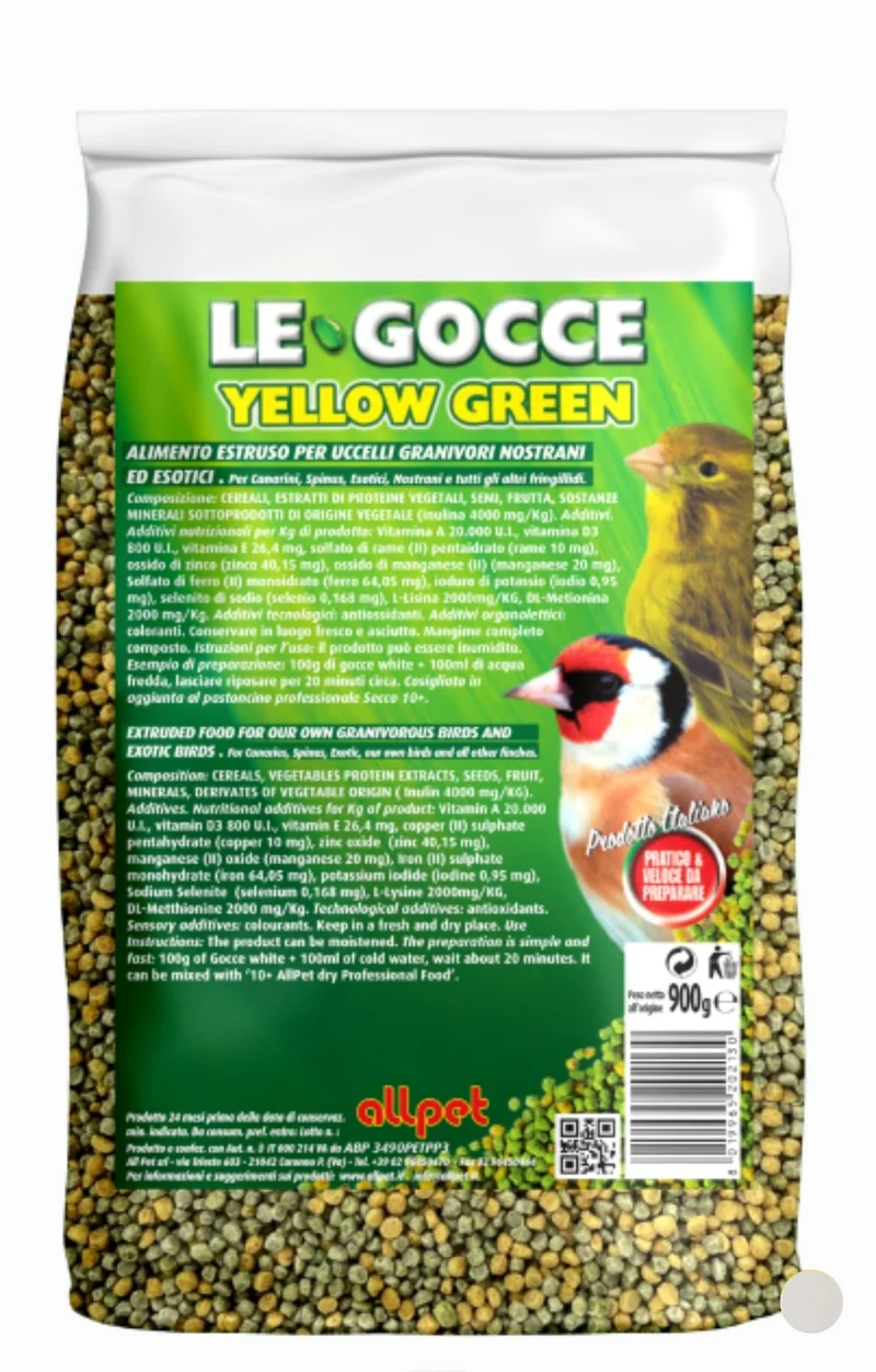 Le Gocce Giallo Verde 900 grammi (sostituto dei semi da germinazione) - AllPet
