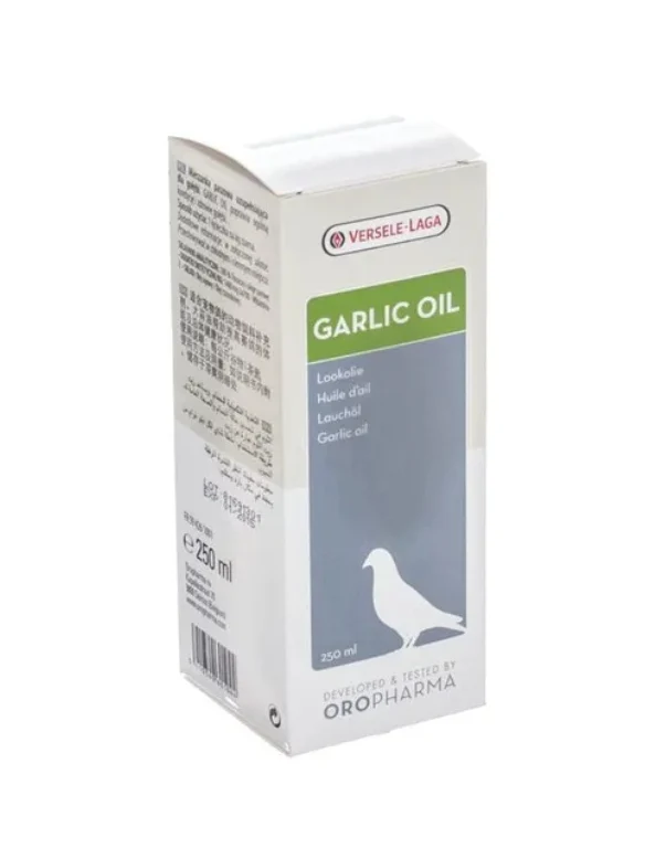 Garlic-Oil 250 ml, Olio Purificante all'Aglio, Uccelli e Piccioni