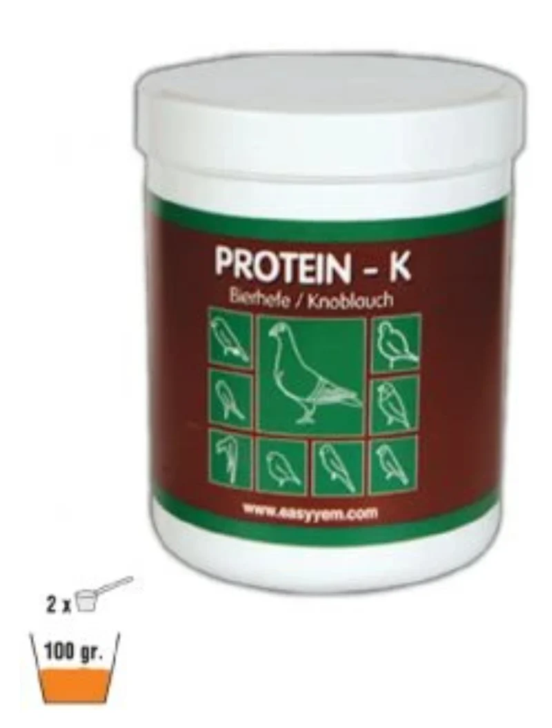 Proteine ​​- K, lievito di birra e aglio 250 grammi - Easyyem