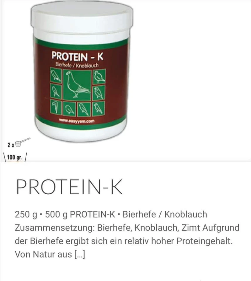Proteine ​​- K, lievito di birra e aglio 250 grammi - Easyyem