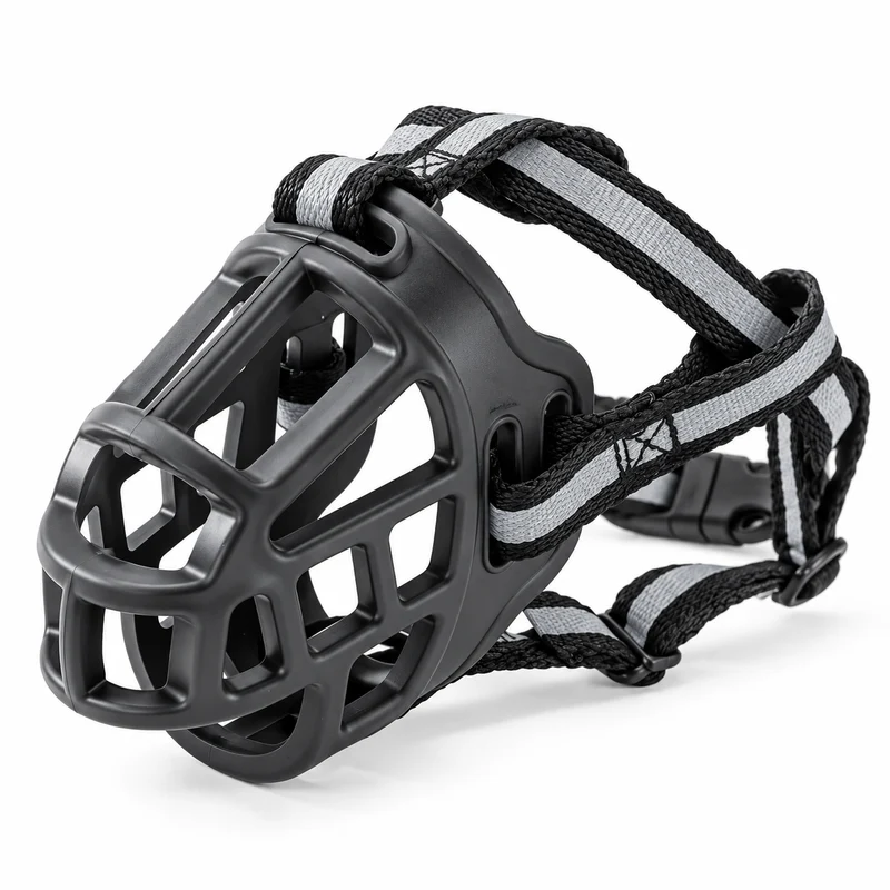 Soft Dog Muzzle Breathable Adjustable Mesh Cage Strap
