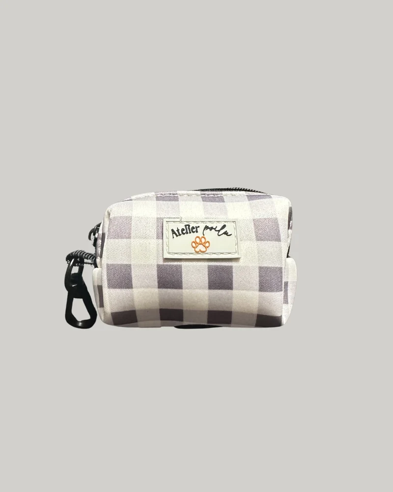 Sac à caca Vichy moka