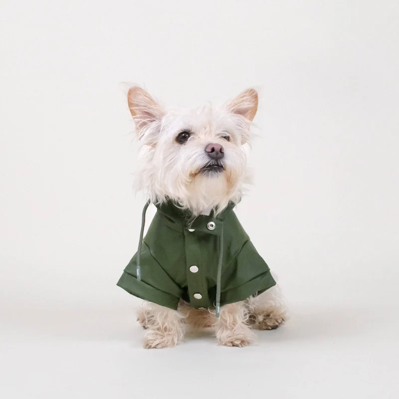 Imperméable recyclé kaki