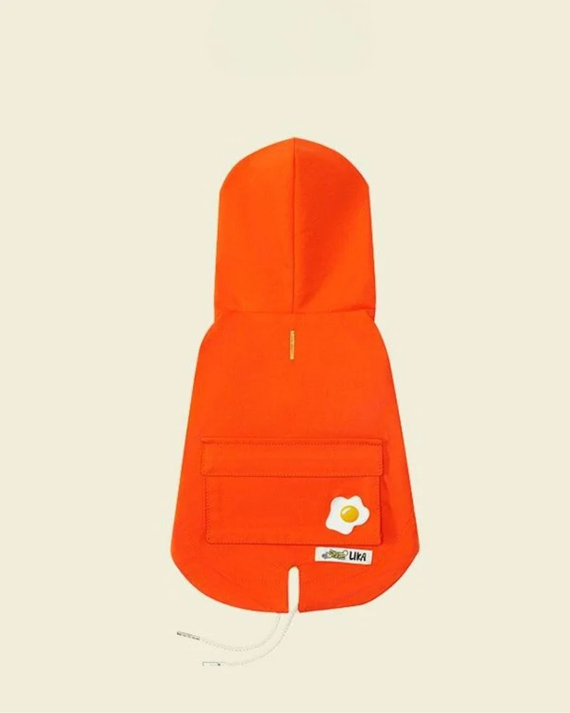 Imperméable orange fluo
