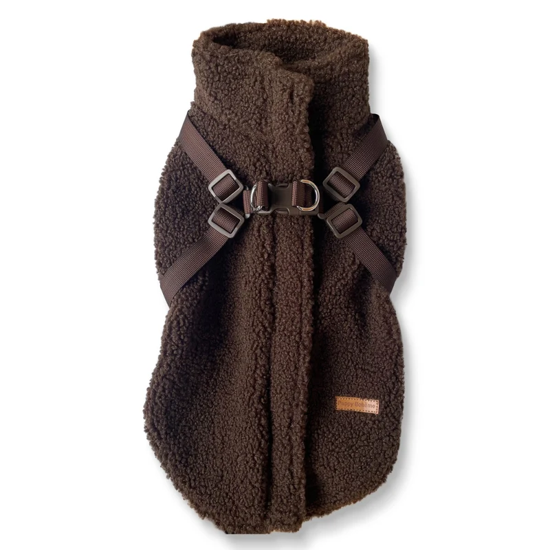 Manteau Teddy avec harnais intégré
