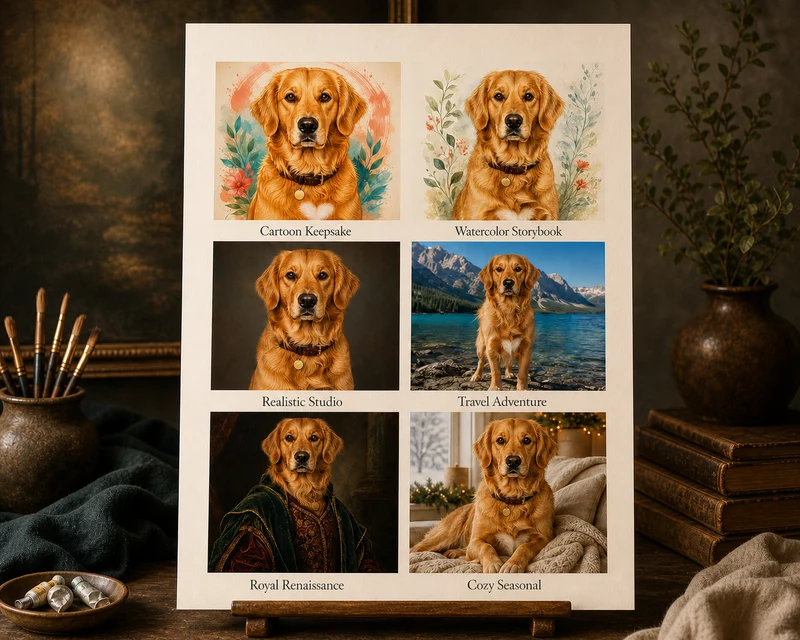 Custom Digital Pet Portrait