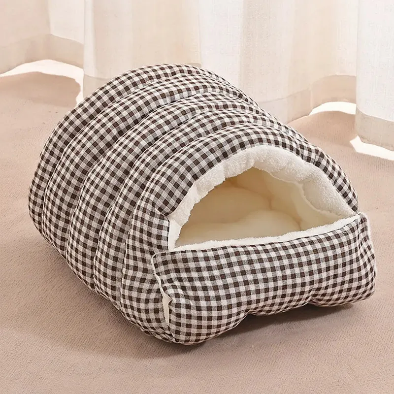 Cozy Cave Pet Bed for Security & Warmth