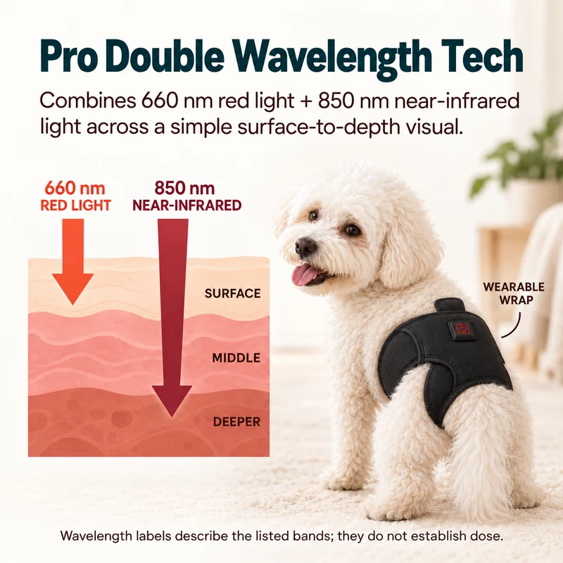 LumaWrap Red Light Pet Wrap