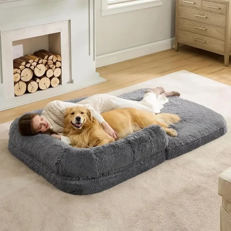 The Cloud Bed: Human-Sized Bed for You and Your Dog