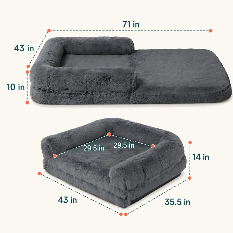 The Cloud Bed: Human-Sized Bed for You and Your Dog
