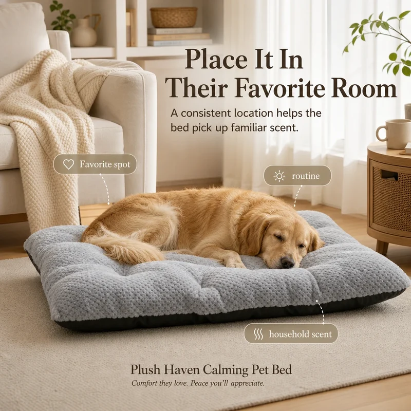 Plush Haven Calming Pet Bed
