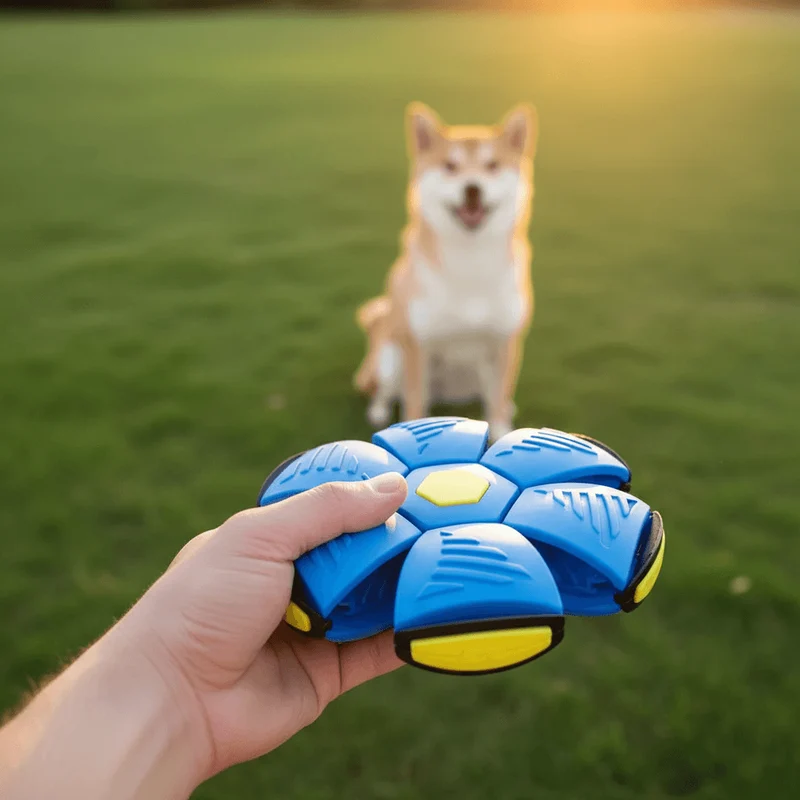 UFO Transforming Dog Frisbee Ball