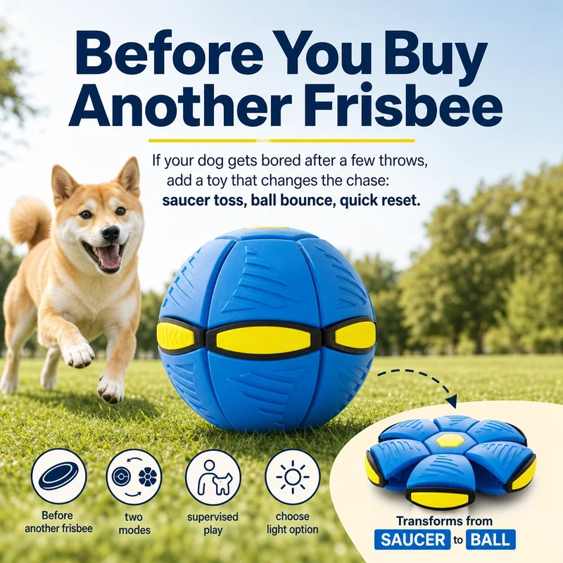 UFO Transforming Dog Frisbee Ball