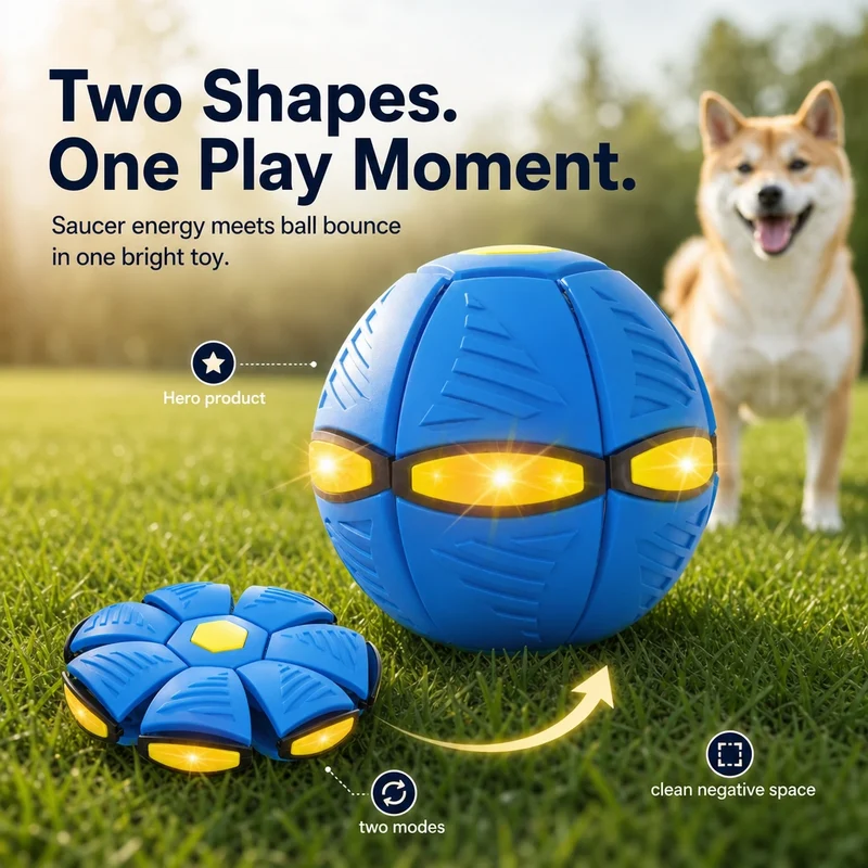 UFO Transforming Dog Frisbee Ball